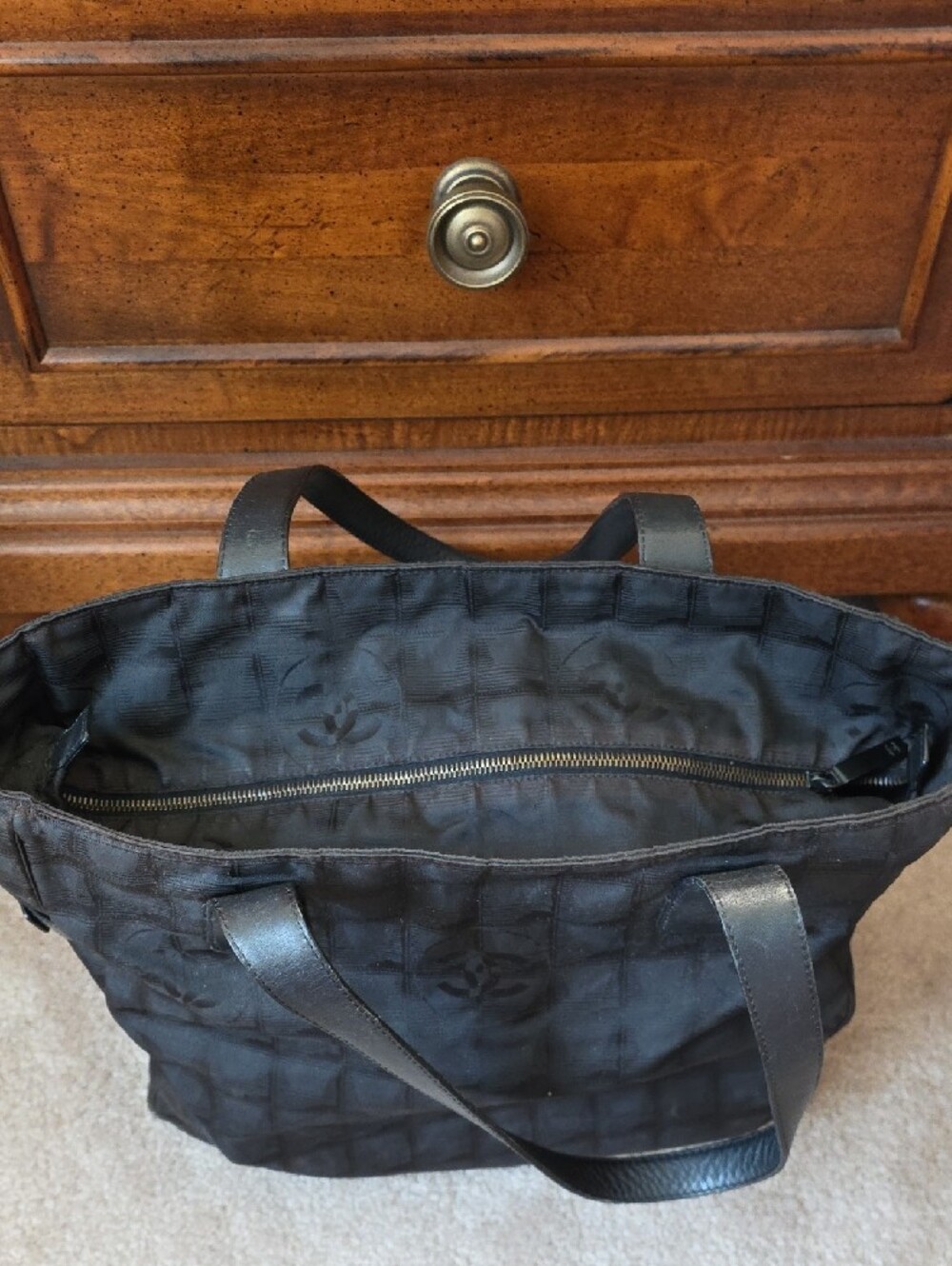 CHANEL Travel Line Nylon Tote Bag - Picture 6 of 11